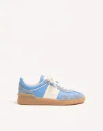 Valentino Upvillage Sneaker In Crust Leather With Nappa Calfskin Leather Band